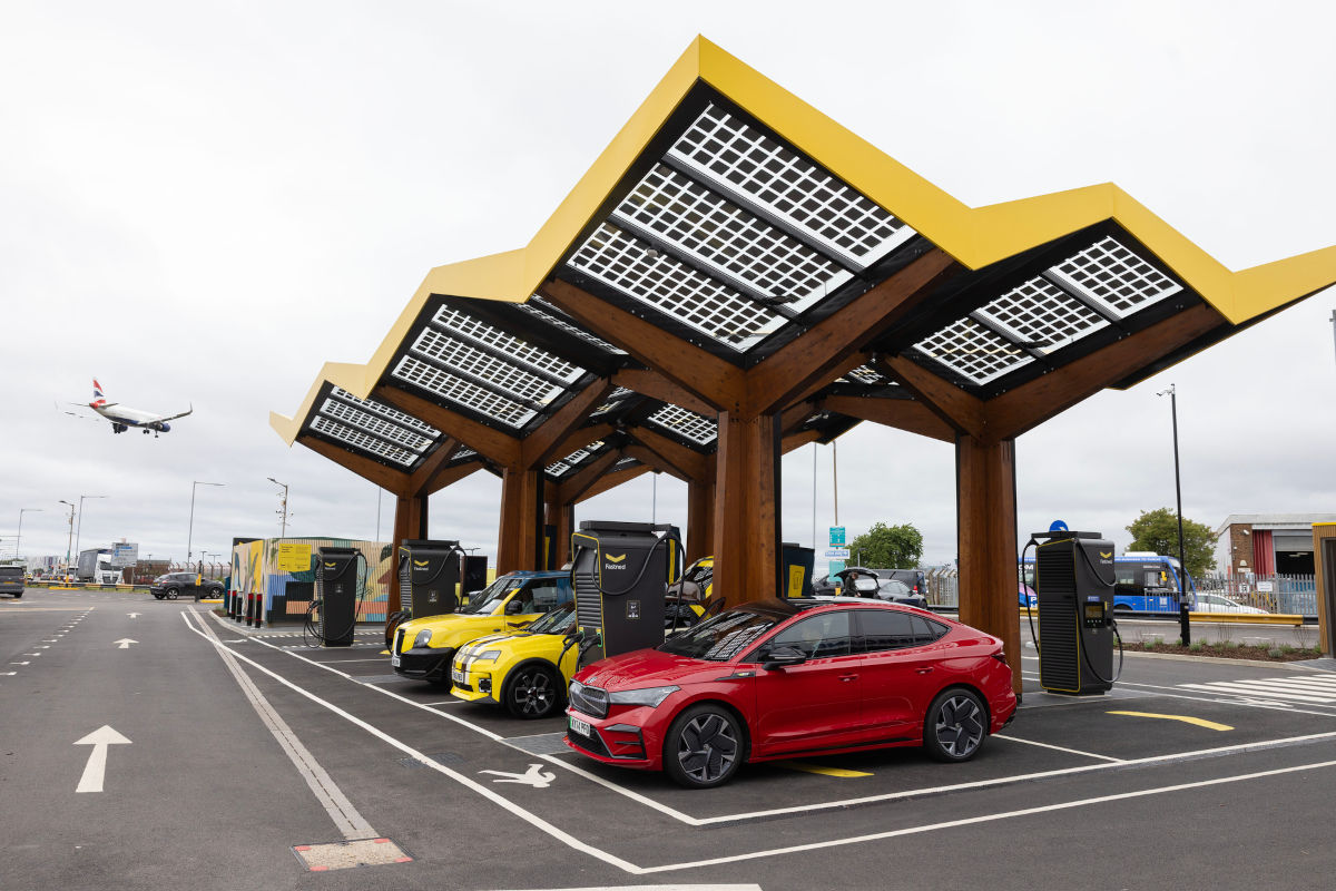 Free charging offered as new EV hub opens near Heathrow