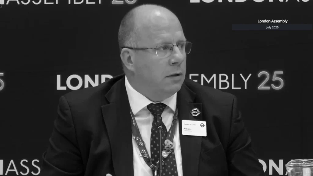 TfL Commissioner Andy Lord speaking about London bus driver working conditions