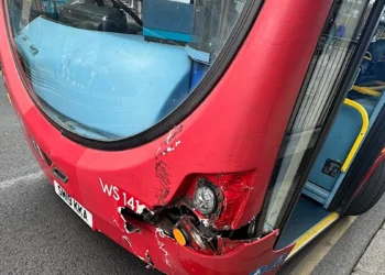 Route 232 bus damaged after reported brake failure in Wood Green
