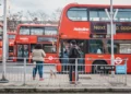 London buses at Golders Green bus station